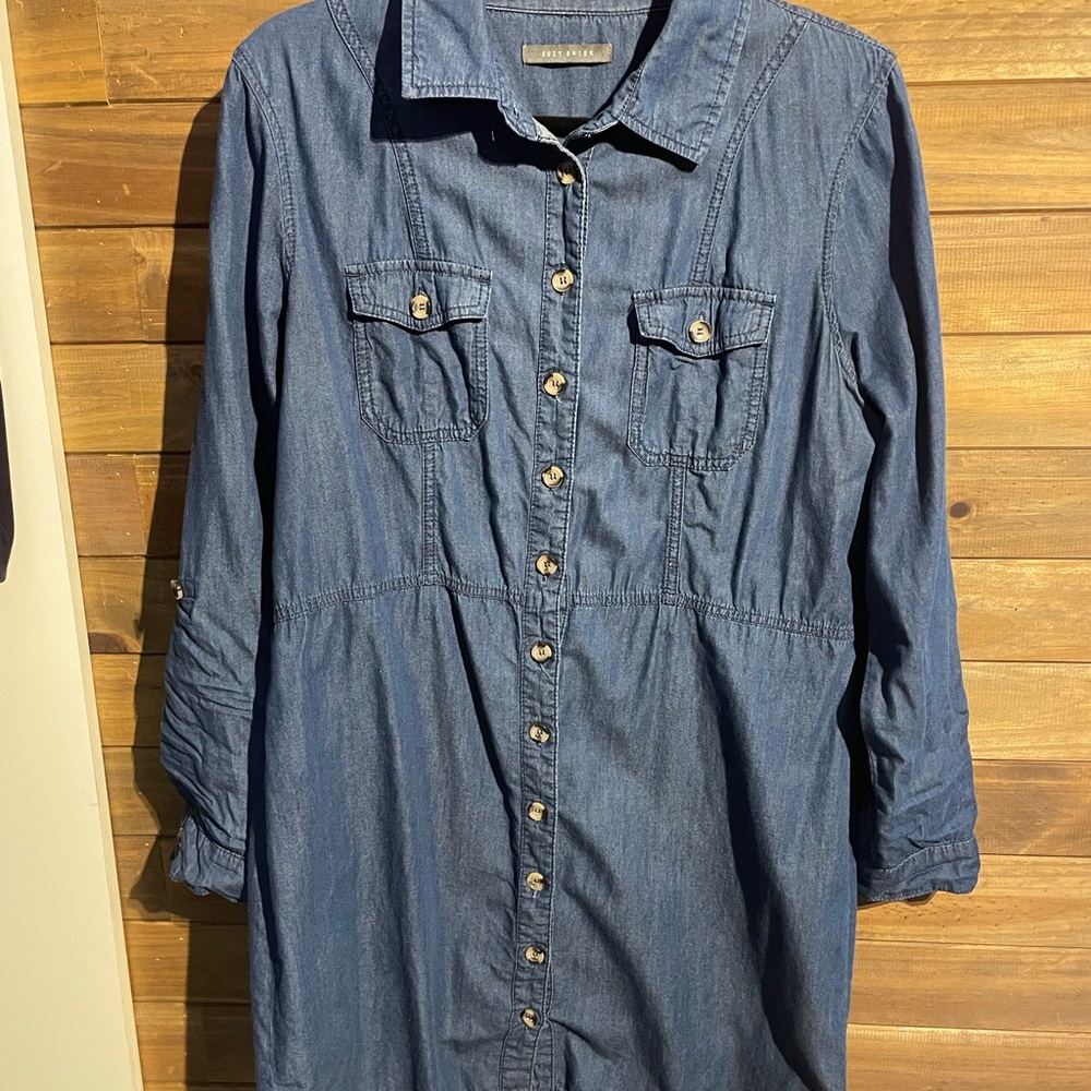 Suzy Shier Blue Denim Shirt